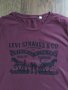 Levi's Burgundy Crew Neck Logo T-Shirt - страхотна мъжка тениска, снимка 3