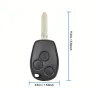 Калъф за ключ Renault с 2 бутона за Renault/Dacia:Clio, Kangoo, Master, Modus, Trafic, Twingo-NO.153, снимка 3
