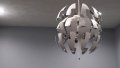 Стилен уникален абажур Star deth от Икеа, снимка 1