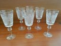  кристални чаши Ропотамо вода вино ракия уиски коняк , снимка 1 - Антикварни и старинни предмети - 27821229
