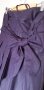 Лилава рокля тип балон с панделка и презрамки, снимка 1 - Рокли - 33334082