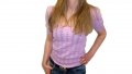 Дамска блуза в лилаво, снимка 1 - Тениски - 32648151