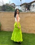 Неоново зелена дълга пола, снимка 1