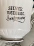 Английски подаръчен комплект за чай/кафе за сребърна сватба, снимка 4