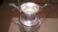 АМФОРА-посребрена кана с стъклено гърло-внос швеицария, снимка 16