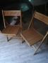Сгъваеми дървени столове  3бр., снимка 1