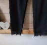 Черен панталон с джобове и дантела ZARA , снимка 8