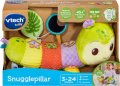 VTech Baby Snuggle Pillow, сензорна образователна музикална бебешка играчка гъсеница със 7 материи , снимка 2