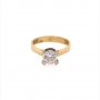 Златен дамски пръстен 2,90гр. размер:56 14кр. проба:585 модел:13197-5, снимка 1