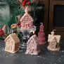 3D Коледни къщички Силиконов молд форма калъп за свещи гипс сапун , снимка 1