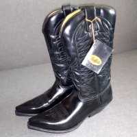 BUFFALO - нови черни кафяви каубойски байкърски кожени ботуши разни номера, снимка 4 - Дамски ботуши - 35017496