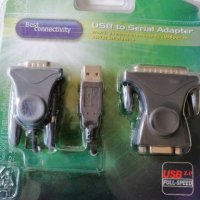 Преходник USB към serial, снимка 1 - Кабели и адаптери - 27815985