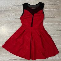 Червена рокля, снимка 7 - Рокли - 36692124