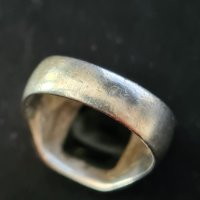 мъжки сребърен пръстен с оникс, снимка 4 - Пръстени - 32765801