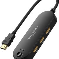 HDMI превключвател 4K@60Hz【Надграден】3 в 1 изходен HDMI сплитер, снимка 1 - Друга електроника - 40850295