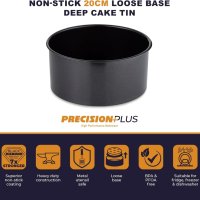 Дълбока форма за торта с незалепващо покритие, 20 см, черна, Tower T943020HG21 Precision Plus, снимка 2 - Съдове за готвене - 43718628