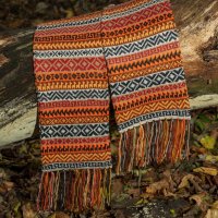 Перуански шал с вълна на алпака различни цветове, снимка 2 - Шалове - 42999781