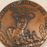  Медал от Олимпиадата в Берлин 1936г., снимка 2 - Антикварни и старинни предмети - 43801636