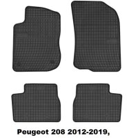 Гумени Стелки к-т за Peugeot 208 2012-2019 ( 0640) с Цитрусов аромат, снимка 1 - Аксесоари и консумативи - 32973066