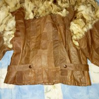 Българско палто от естествена кожа и бяла лисица, снимка 5 - Палта, манта - 38732944