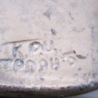 Стара Троянска керамика -чаша , подписана, снимка 2 - Антикварни и старинни предмети - 28182264