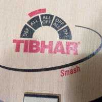 хилка за тенис на маса нова дърво tibhar smash concave ново с много контрол  гуми гладки tibhar volc, снимка 4 - Тенис - 28098901