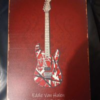 EVH Striped series 5150 - Red, Black and White-метална табела (плакет), снимка 4 - Китари - 43929172