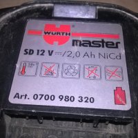 wurth master sd 12v/2,0ah nicd-батерия-внос швеицария, снимка 4 - Винтоверти - 26430070