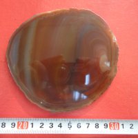 Полиран минерал ахат халцедон 7, снимка 2 - Колекции - 43939201