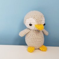 Ръчно плетено пингвинче, амигуруми играчка, снимка 2 - Плюшени играчки - 27859339