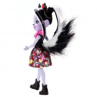 Кукла Enchantimals Doll Animal Sage Skunk & Caper / Енчантималс - Кукла и Скункс, снимка 5 - Кукли - 28913210