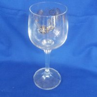 Кристални чаши за вино, високо столче, златна шарка 6 бр, снимка 4 - Чаши - 27608606