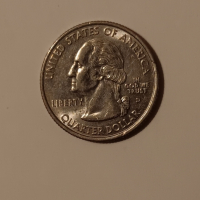 1/4 долар САЩ 2005 Западна Вирджиния СЕРИЯТА С ЩАТИТЕ Монета Америка 25 цента САЩ , снимка 2 - Нумизматика и бонистика - 44885252