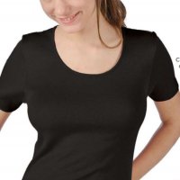 MAP M светлосиня италианска дамска микрофибърна тениска с къс ръкав женски тениски с къси ръкави, снимка 3 - Тениски - 7959266