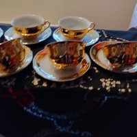 Позлатен сервиз за чай, снимка 1 - Сервизи - 43527464