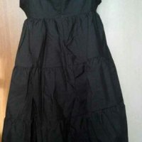 Черен гащеризон - рокля 100% памук👗🌹L,XL👗🌹арт.1126, снимка 2 - Гащеризони - 33393651