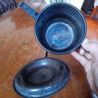 Стар емайлиран чайник #56, снимка 5 - Антикварни и старинни предмети - 43398711