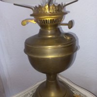 Висока старинна настолна лампа, снимка 4 - Настолни лампи - 43436089