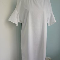 Бяла рокля Benetton M, снимка 1 - Рокли - 36644272