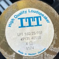 Нискочестотни ITT LPT 160/25/95F, снимка 5 - Тонколони - 44126134