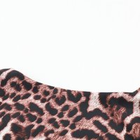 Дамска рокля с леопардов десен и асиметрична кройка, снимка 15 - Рокли - 40544146