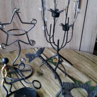 Свещници  от  метал, снимка 1 - Антикварни и старинни предмети - 38721164