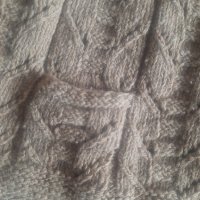 Ръчно плетен вълнен пуловер, снимка 4 - Жилетки - 38218384