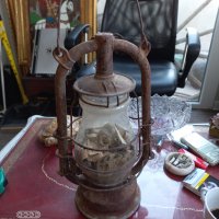 Стар немски газен фенер, снимка 5 - Антикварни и старинни предмети - 38431275
