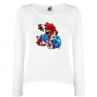 Дамска тениска Mario Zombie VS Sonic Zombie Игра,Изненада,Подарък,Празник,Повод, снимка 3 - Тениски - 37238635