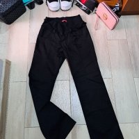 Черен летен панталон широки крачоли , снимка 10 - Панталони - 40671502