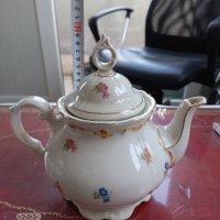 Български порцеланов чайник!, снимка 3 - Антикварни и старинни предмети - 36909777