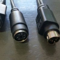 Разклонителен кабел PS/2 - 2 x PS/2 M-F 20cm, снимка 1 - Кабели и адаптери - 26245161