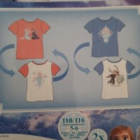 р-р 110-116см/5-6г  Frozen комплект тениски, снимка 2 - Детски тениски и потници - 40364880