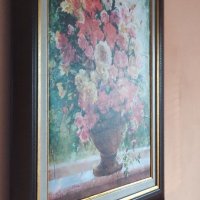 Картина в рамка Цветя във ваза , снимка 2 - Картини - 33097221